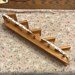 Wooden Wall-Mounted Coat Rack